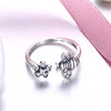 Sterling Silver Austrian Bumble Bee Adjustable Ring