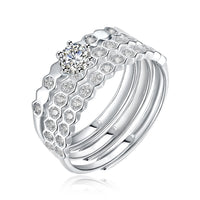 Sterling Silver Multi Swarovski Elements Rings