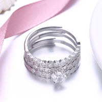 Sterling Silver Multi Swarovski Elements Rings