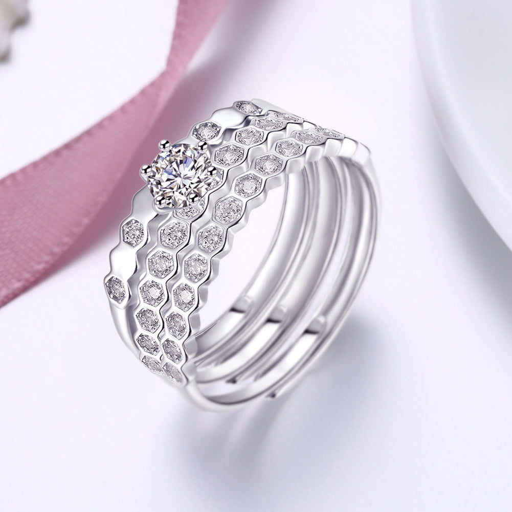 Sterling Silver Multi Swarovski Elements Rings