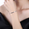 Roman Numeral Bar ID Sterling Silver Bracelet