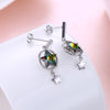 Sterling Silver Swarovski Star Shaped Stud Earrings