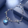 Lady in Blue Swarovski Crystals Sterling Silver Bracelet