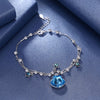 Lady in Blue Swarovski Crystals Sterling Silver Bracelet