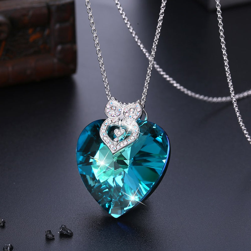 5.55 CT Heart Diamond Cut Galore Sterling Silver Swarovski Crystal Necklace, Necklaces, Golden NYC Jewelry, Golden NYC Jewelry  jewelryjewelry deals, swarovski crystal jewelry, groupon jewelry,, jewelry for mom,