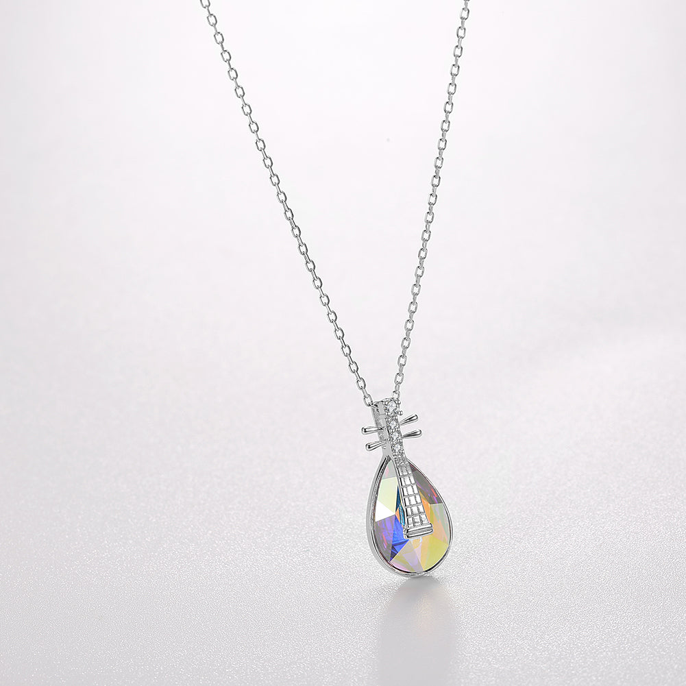 5.00 CT Aurora Borealis Stone Sterling Silver Swarovski Crystal Teardrop Necklace, Necklaces, Golden NYC Jewelry, Golden NYC Jewelry jewelryjewelry deals, swarovski crystal jewelry, groupon jewelry,, jewelry for mom,