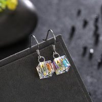 Aurora Borealis Magnificent Cube With Swarovski Crystals - 3 Piece Set with Luxe Box