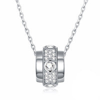 Swarovski Sterling Silver Bar Necklace - Golden NYC Jewelry