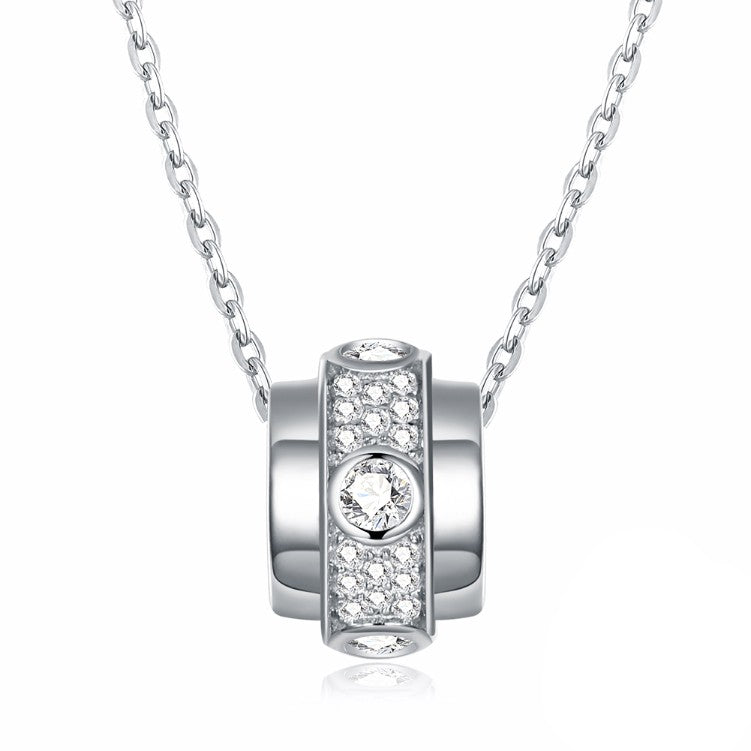 Swarovski Sterling Silver Bar Necklace - Golden NYC Jewelry