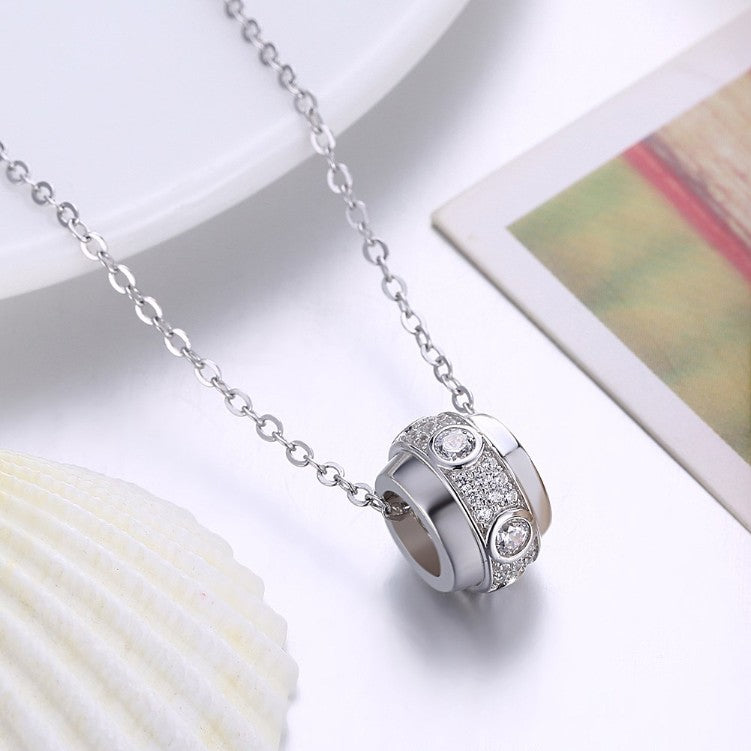 Swarovski Sterling Silver Bar Necklace - Golden NYC Jewelry