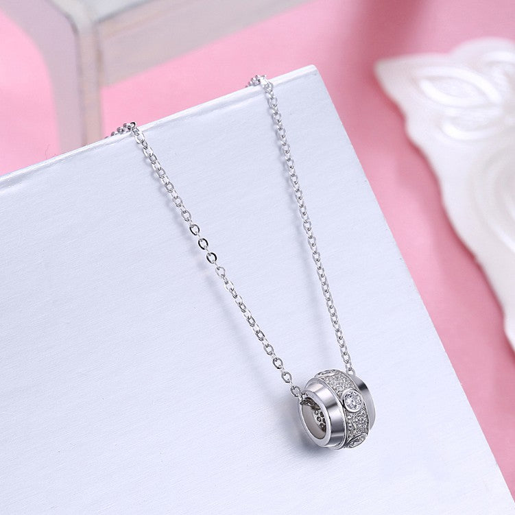 Swarovski Sterling Silver Bar Necklace - Golden NYC Jewelry