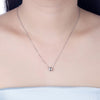 Swarovski Crystal 18K White Gold over Sterling Silver Pave Ball Necklace - Golden NYC Jewelry