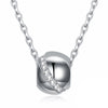 Swarovski Crystal 18K White Gold over Sterling Silver Swoop Necklace - Golden NYC Jewelry