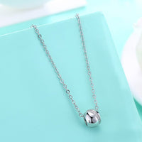 Swarovski Crystal 18K White Gold over Sterling Silver Swoop Necklace - Golden NYC Jewelry