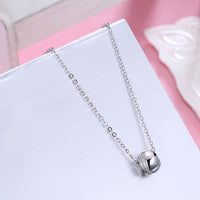 Swarovski Crystal 18K White Gold over Sterling Silver Swoop Necklace - Golden NYC Jewelry