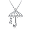 Swarovski Crystal 18K White Gold over Sterling Silver Raindrops Necklace - Golden NYC Jewelry