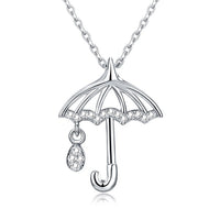 Swarovski Crystal 18K White Gold over Sterling Silver Raindrops Necklace - Golden NYC Jewelry