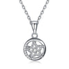 Austrian Crystal 18K White Gold over Sterling Silver Pave Star Necklace - Golden NYC Jewelry