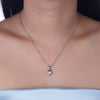 Swarovski Crystal 18K White Gold over Sterling Silver Pave Star Necklace - Golden NYC Jewelry