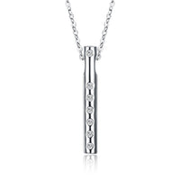 Swarovski Crystal 18K White Gold over Sterling Silver Drop Necklace - Golden NYC Jewelry