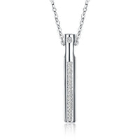 Swarovski Crystal 18K White Gold over Sterling Silver Drop Top Necklace - Golden NYC Jewelry