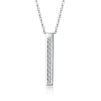 Swarovski Crystal 18K White Gold over Sterling Silver Necklace - Golden NYC Jewelry