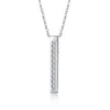 Austrian Crystal 18K White Gold over Sterling Silver Necklace - Golden NYC Jewelry