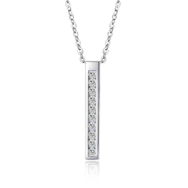 Austrian Crystal 18K White Gold over Sterling Silver Necklace - Golden NYC Jewelry