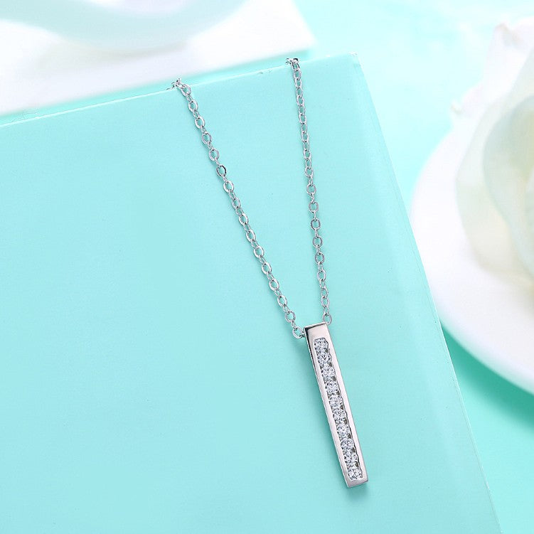 Swarovski Crystal 18K White Gold over Sterling Silver Necklace - Golden NYC Jewelry