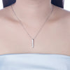 Swarovski Crystal 18K White Gold over Sterling Silver Necklace - Golden NYC Jewelry
