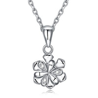 Swarovski Crystal 18K White Gold over Sterling Silver Eglastic Necklace - Golden NYC Jewelry