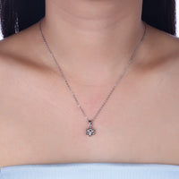 Swarovski Crystal 18K White Gold over Sterling Silver Eglastic Necklace - Golden NYC Jewelry