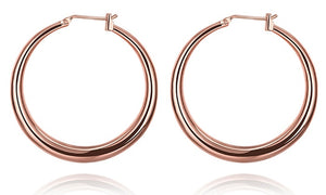 Italian-Made Gold Plated French Lock Hoop Earrings (3-Pack) - Golden NYC Jewelry www.goldennycjewelry.com fashion jewelry for women