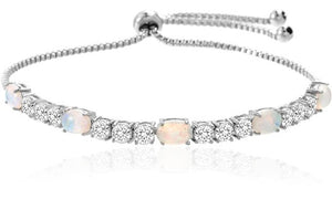 Fiery Opal Tennis Bracelet With Swarovski Crystals, , Golden NYC Jewelry, Golden NYC Jewelry  jewelryjewelry deals, swarovski crystal jewelry, groupon jewelry,, jewelry for mom, 