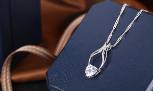 Guardian Angel Wing Necklace Made with Swarovski Crystal, , Golden NYC Jewelry, Golden NYC Jewelry  jewelryjewelry deals, swarovski crystal jewelry, groupon jewelry,, jewelry for mom, 