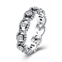 Sterling Silver Pandora Inspired Floral Twist Ring - Golden NYC Jewelry