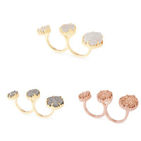 Triple Ice Statement Ring - Golden NYC Jewelry www.goldennycjewelry.com fashion jewelry for women