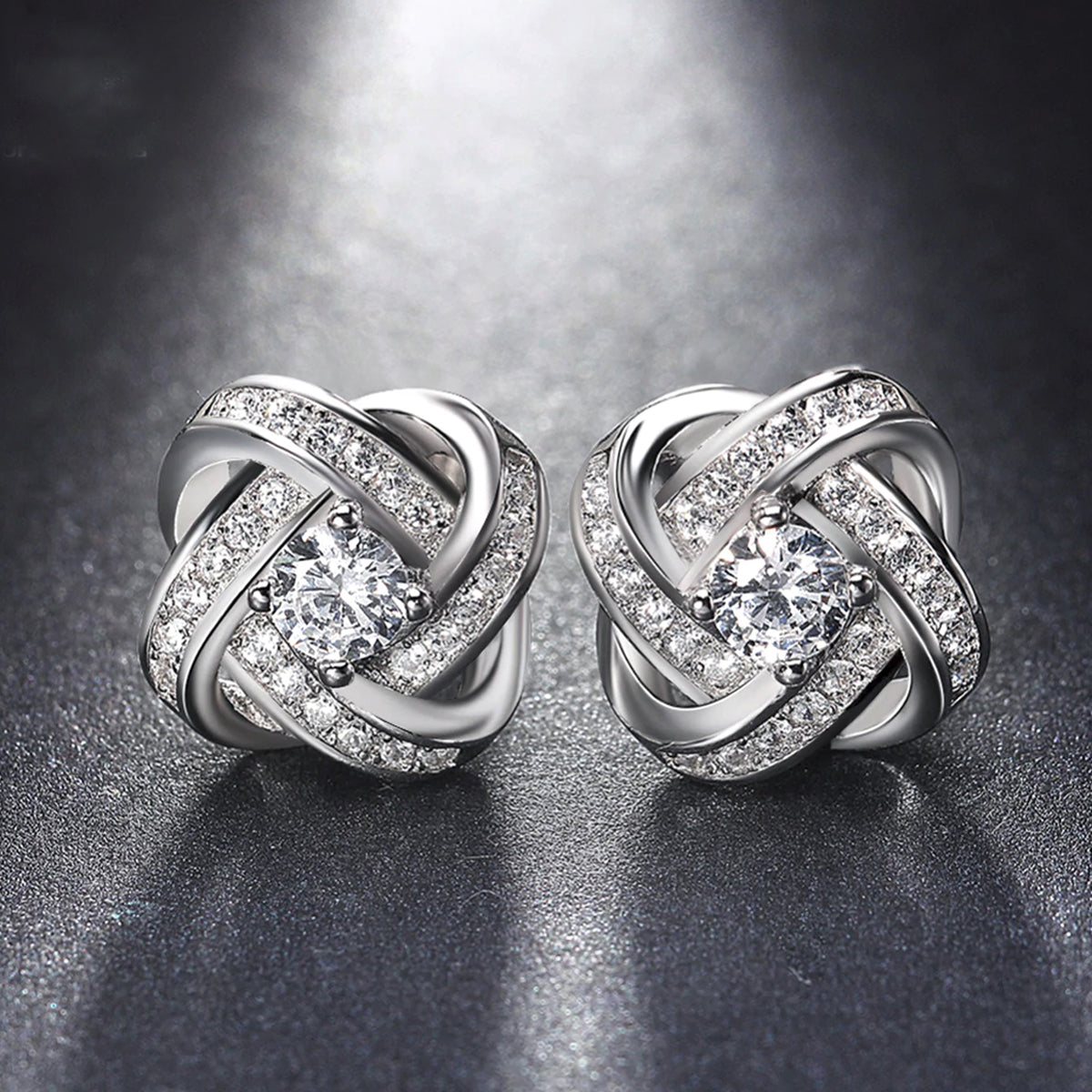 Swarovski Crystals Million Shining lights Stud Earring